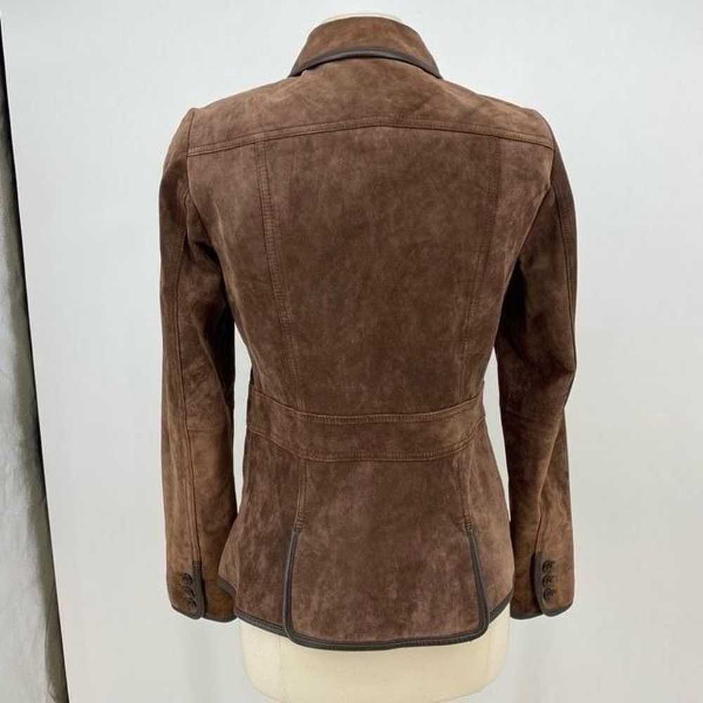 Vintage Eddie Bauer Equestrian Suede Jacket Brown… - image 2