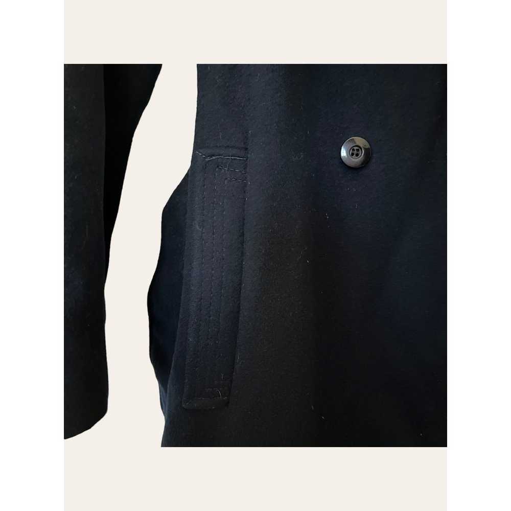 Vintage Navy Blue Wool Coat Size S - image 6