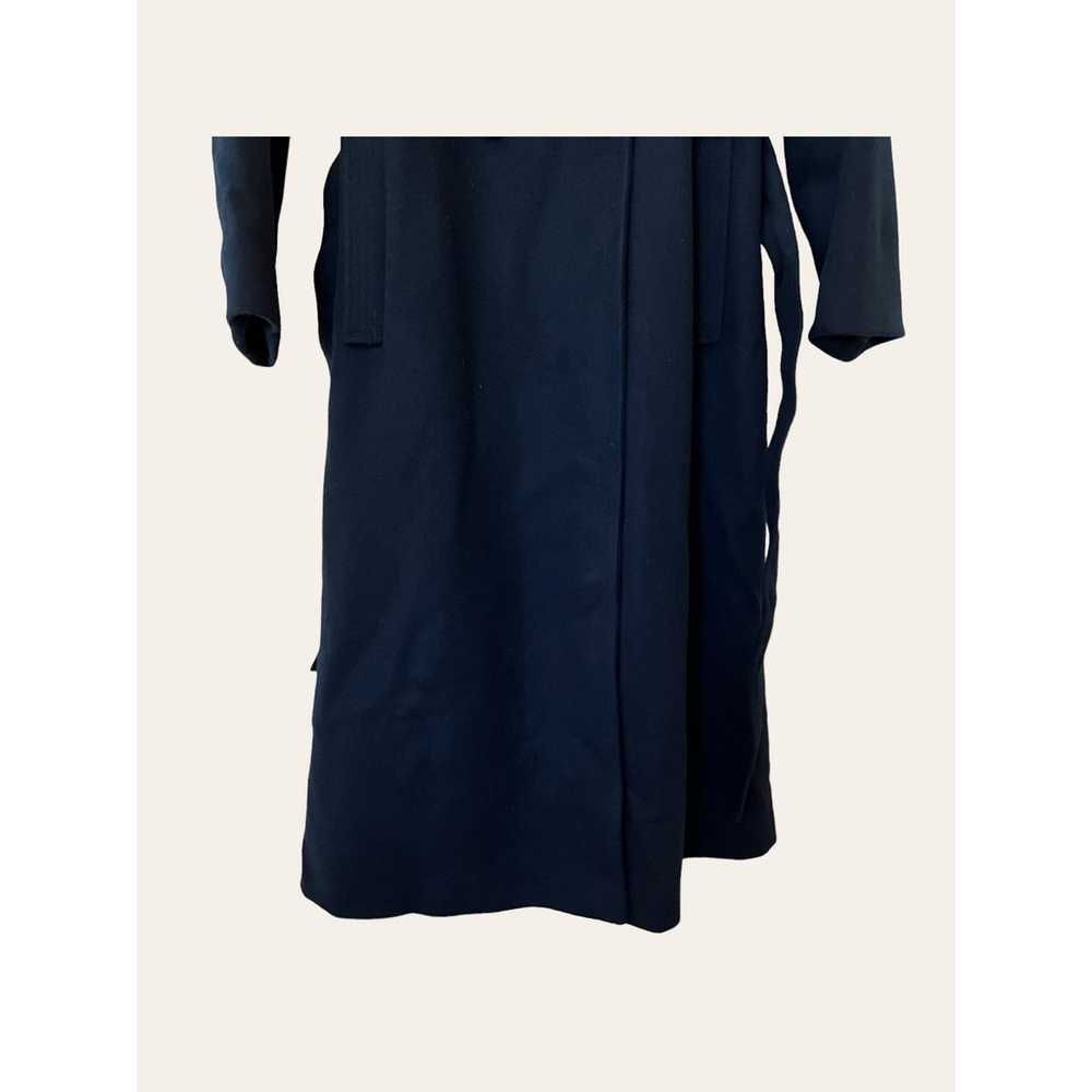 Vintage Navy Blue Wool Coat Size S - image 7