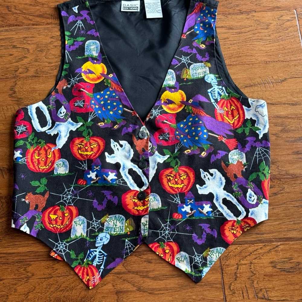 Basic Editions Vintage Halloween Vest - image 2