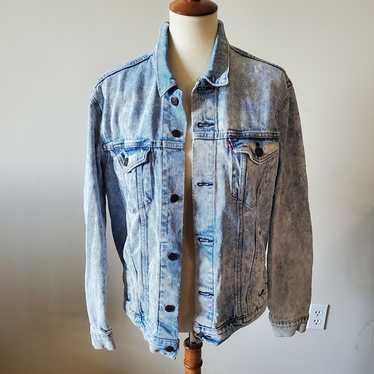 Levis Vintage Womens Denim Trucker Jacket Size Me… - image 1