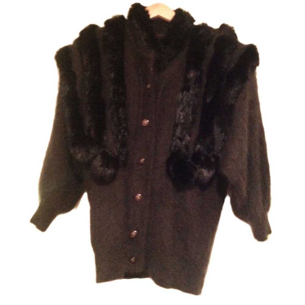 FS ITEM37		Black Rabbit/Cashmere Wool??? Jacket - image 3