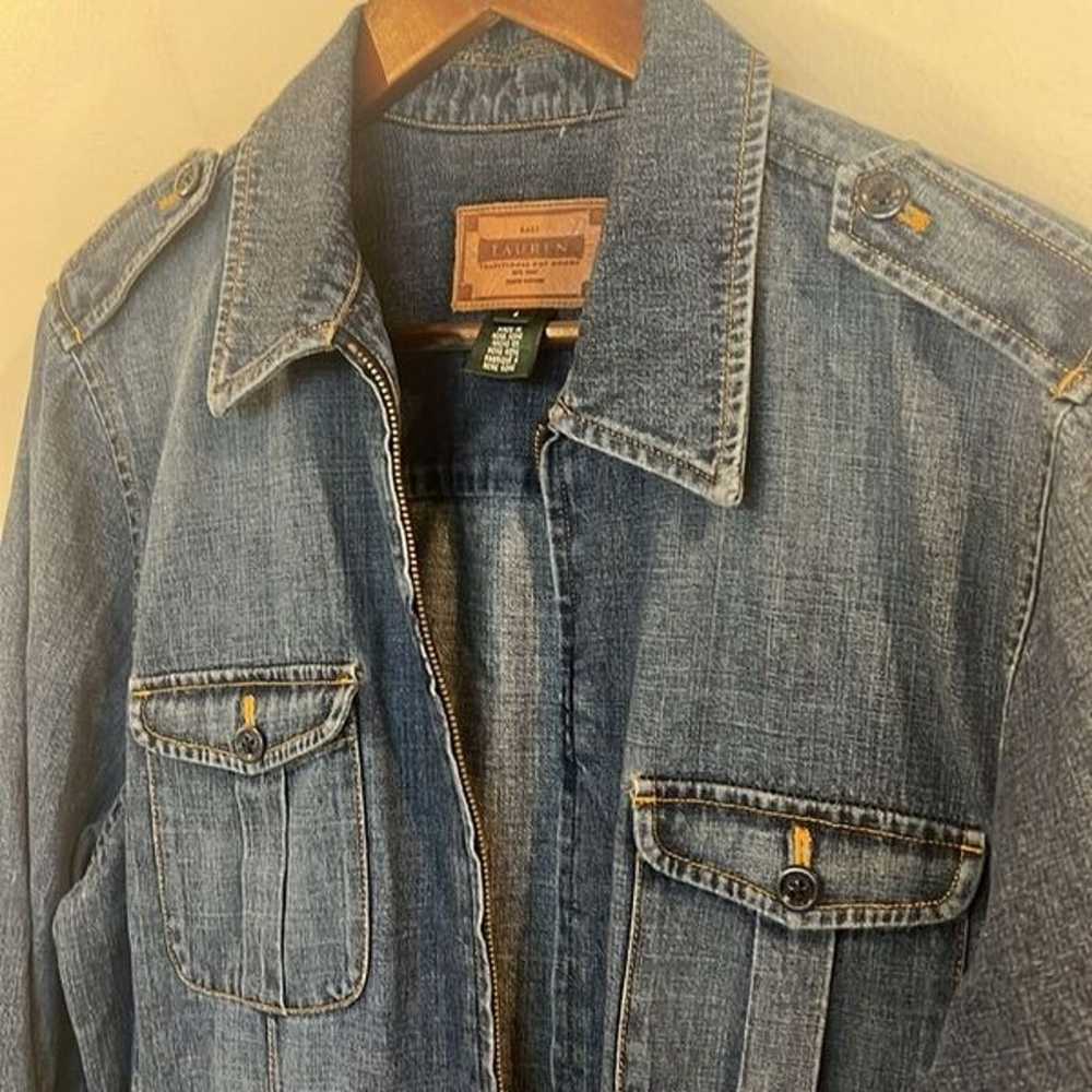 Lauren by Ralph Lauren Vintage Denim Jacket - Siz… - image 3