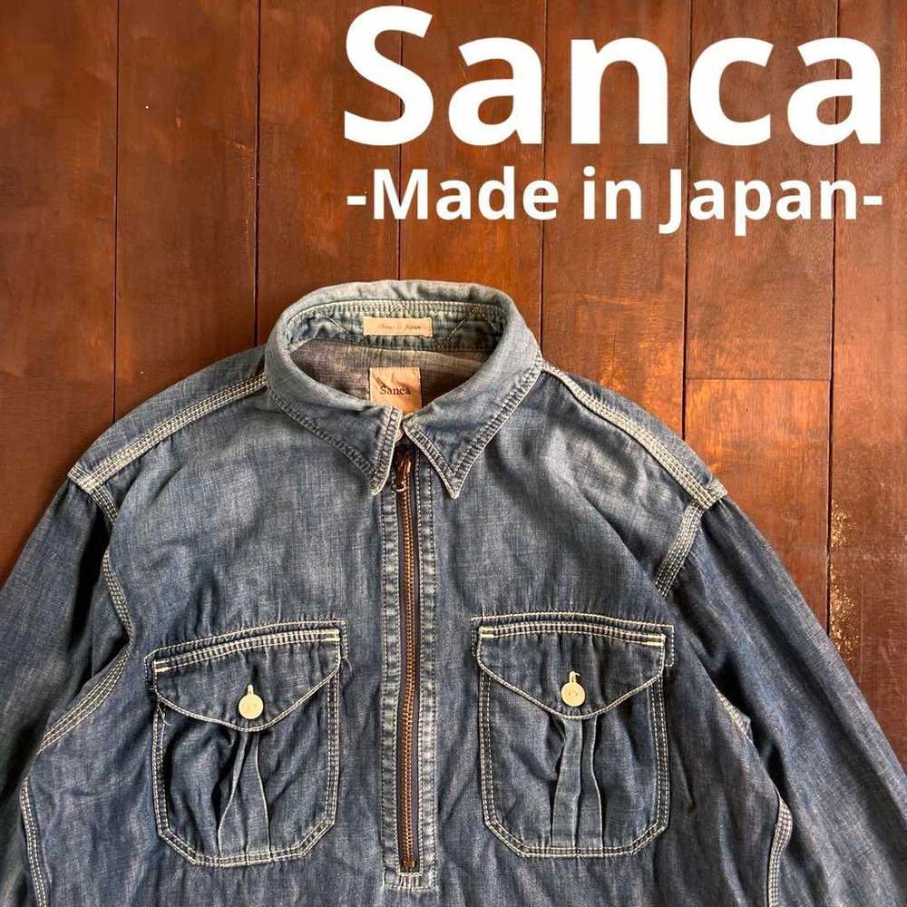 Rare design!! [Sanca] Denim Pullover - image 1