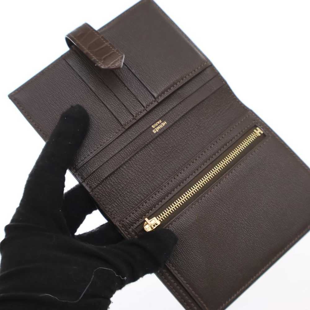 Hermès Béarn exotic leathers card wallet - image 11