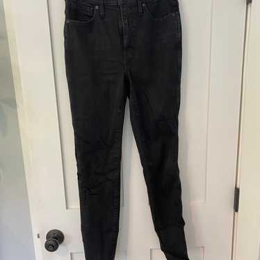 Madewell 10" High-Rise Skinny Jeans Black 27 - image 1