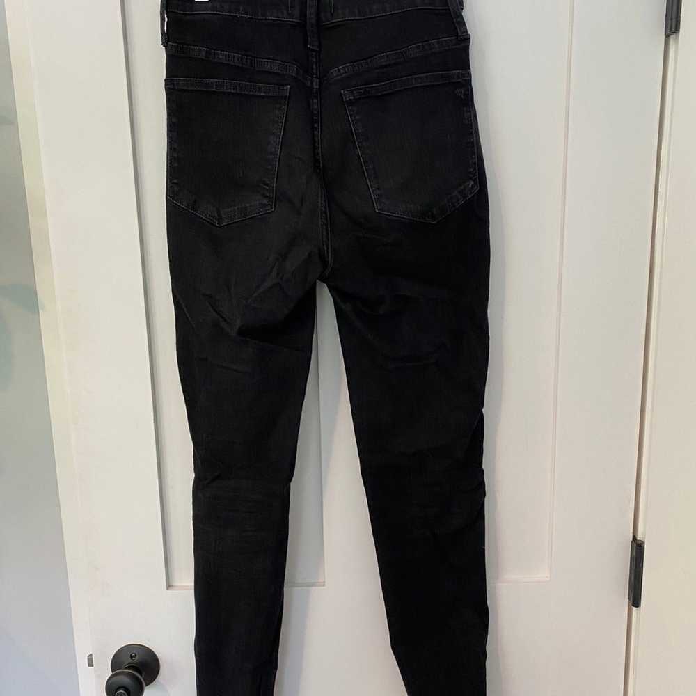 Madewell 10" High-Rise Skinny Jeans Black 27 - image 2