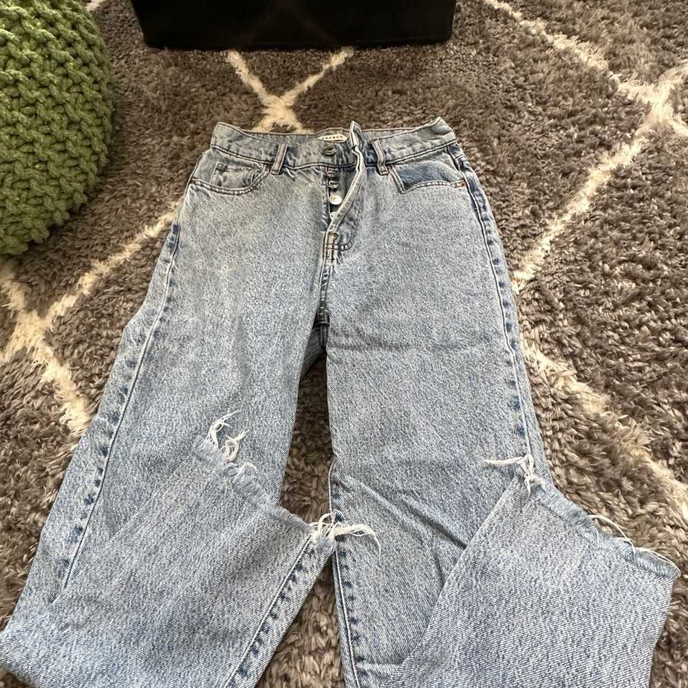 pacsun high rise straight jeans - image 2