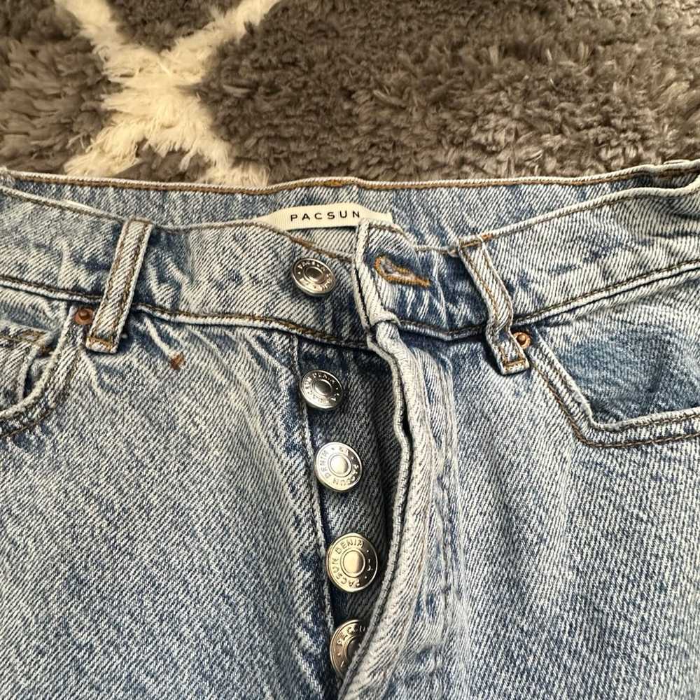 pacsun high rise straight jeans - image 3