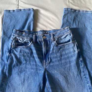 American eagle low rise baggy straight jeans - image 1