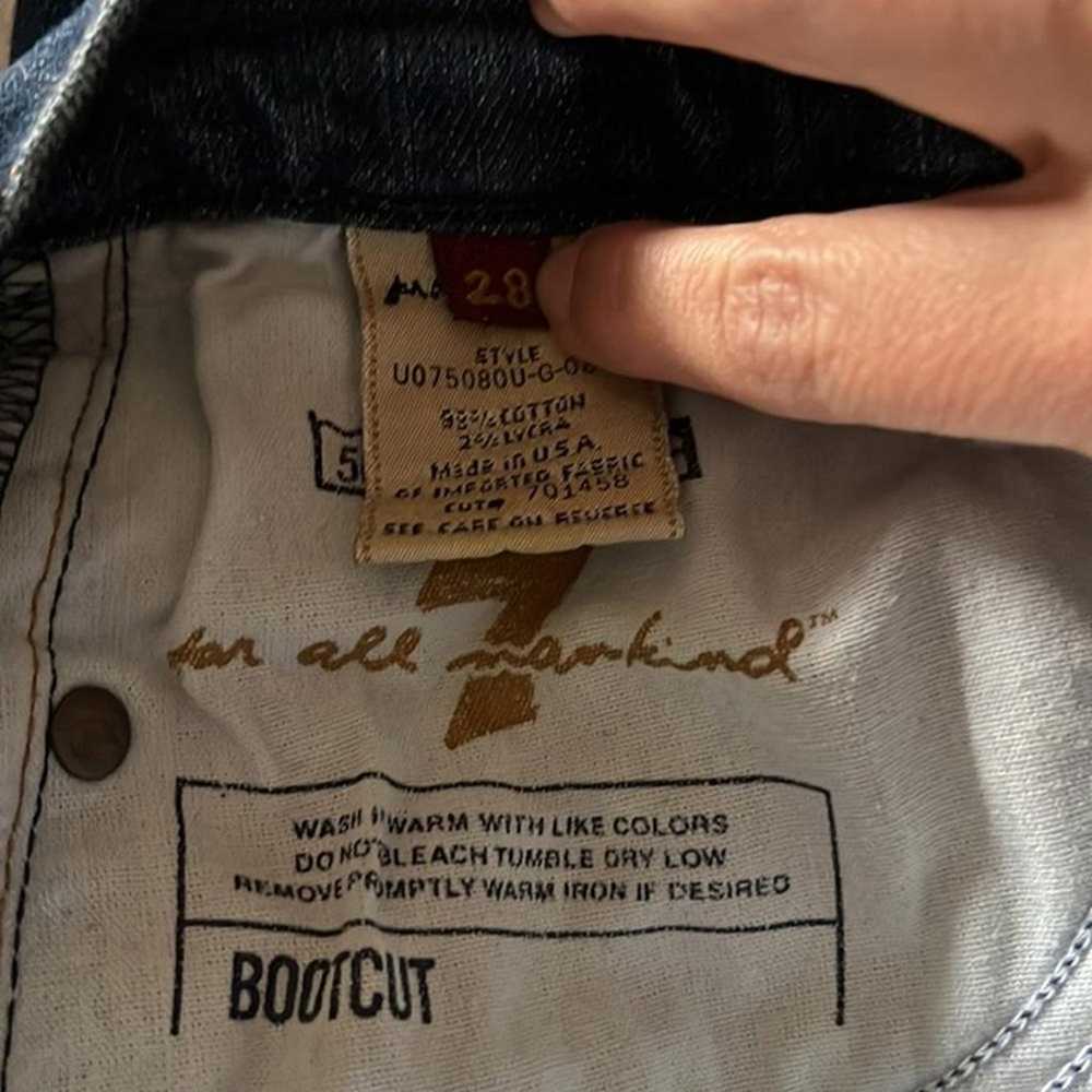 EUC 7 For All Mankind bootcut jeans - image 4