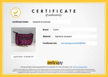 Authentic COACH Daisy Split Signature Logo Nylon … - image 1