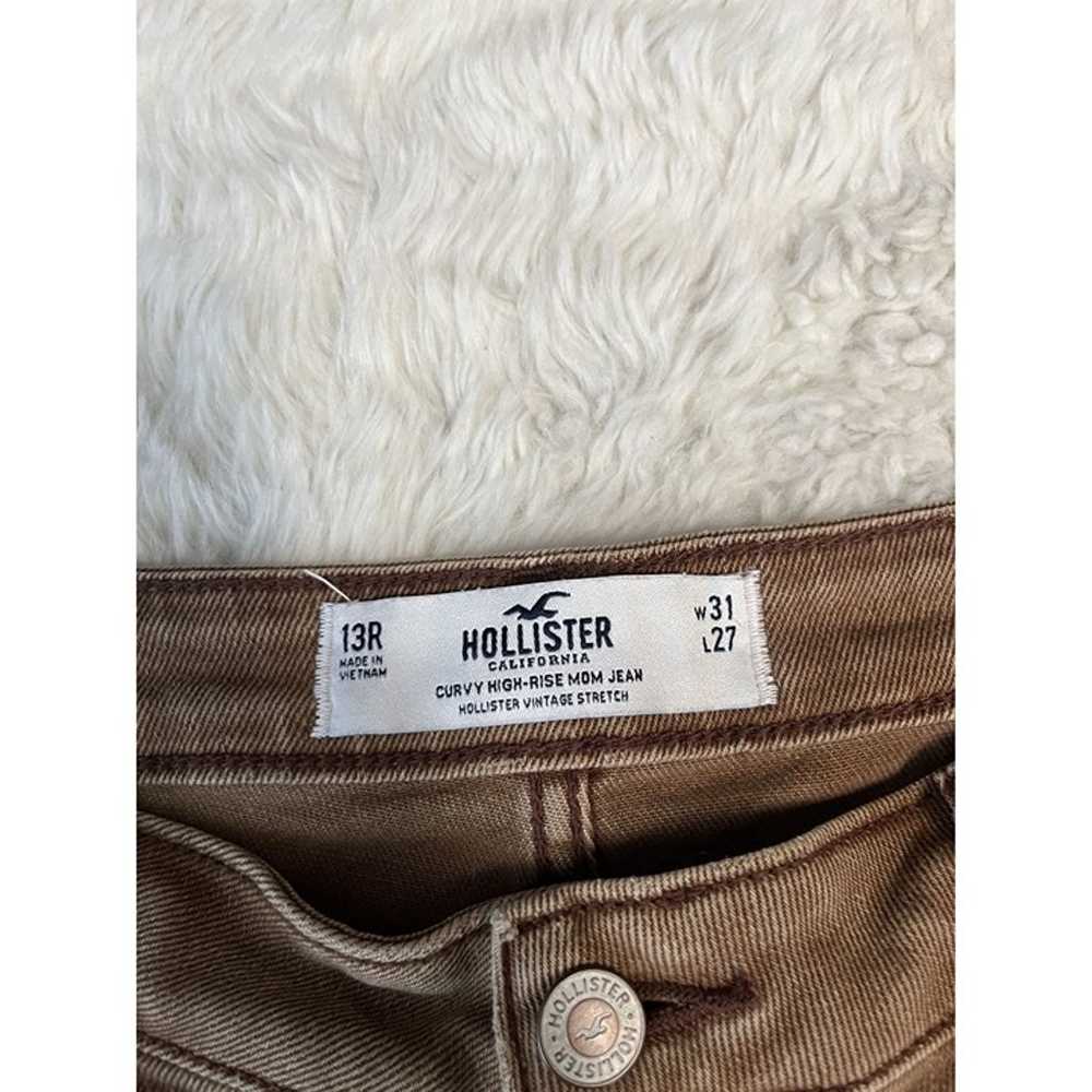 Hollister Vintage Curvy High Rise Mom Jean Brown … - image 6