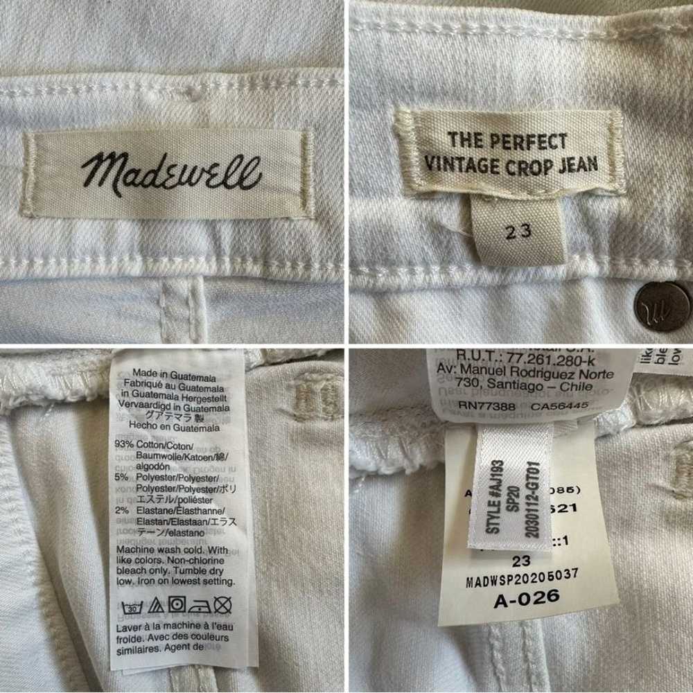 Madewell The Perfect Vintage Crop High Rise White… - image 10