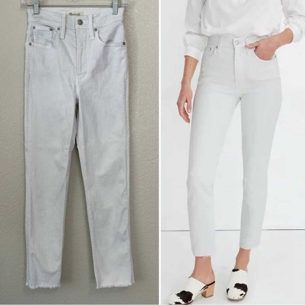 Madewell The Perfect Vintage Crop High Rise White… - image 2