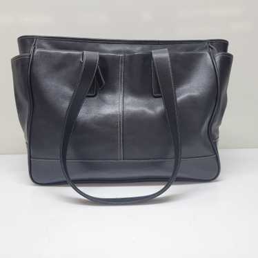 Vintage Coach Hampton 5098 Black Leather Tote Bag - image 1