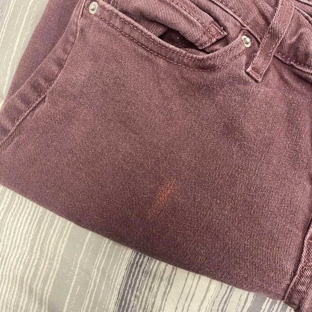 Vintage Levis 711 Burgundy Skinny jeans - image 5