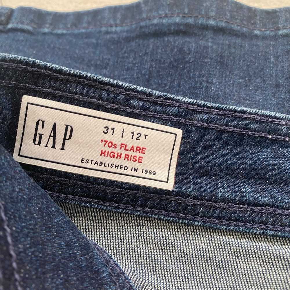 gap high rise flare jeans - image 4