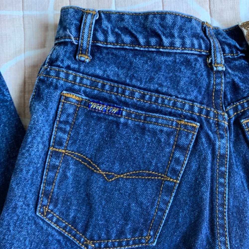 vintage darkwash mom jeans - image 5