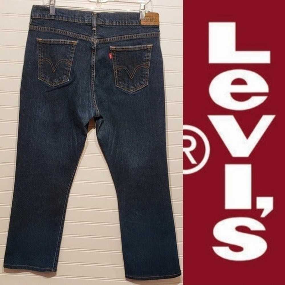 Levi's 505 Straight Leg Blue Jeans - image 2