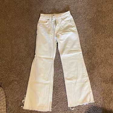 NWOT white free people wide leg jeans size 25 - image 1