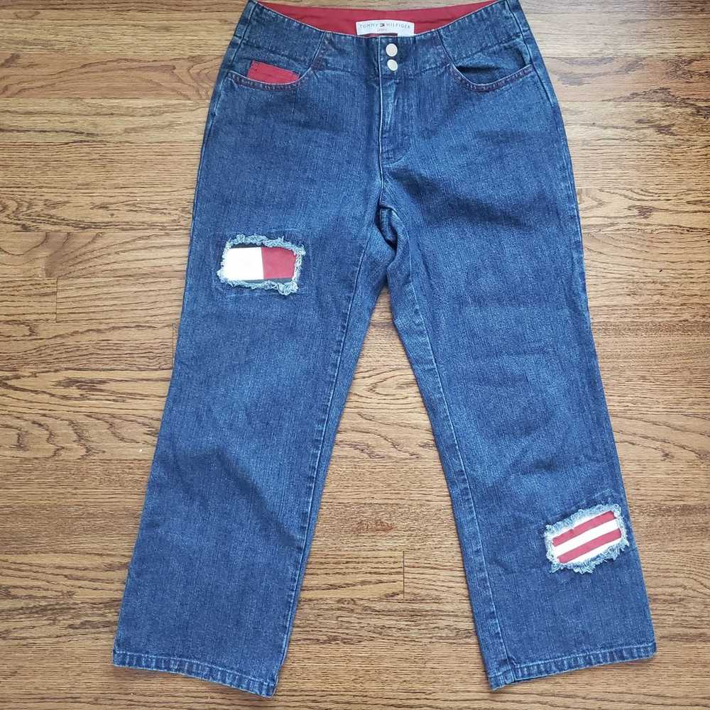 Tommy Hilfiger Vintage Flag Patch Jeans - image 1