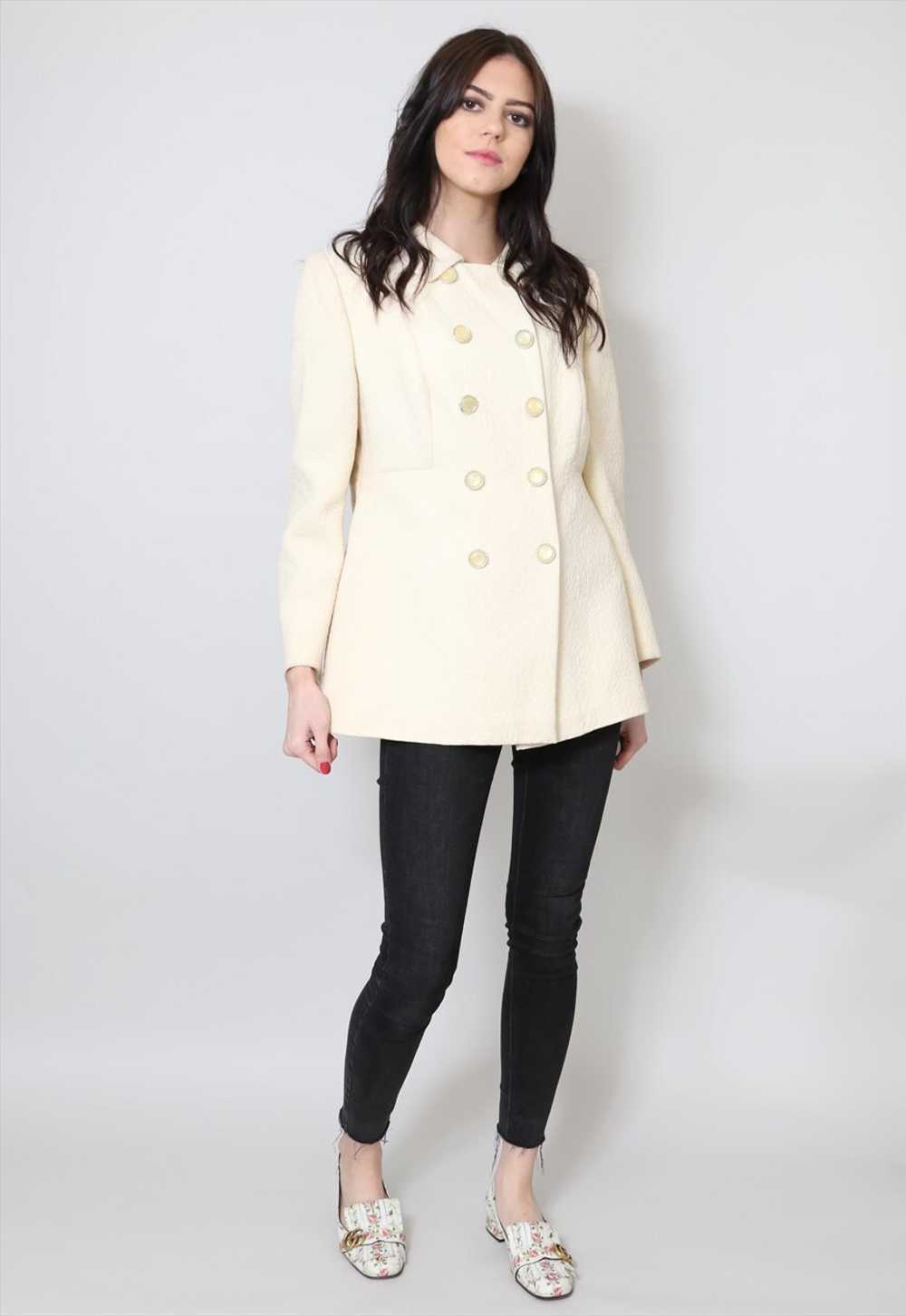 The Happening 70's Ladies Vintage Jacket Cream Wo… - image 2