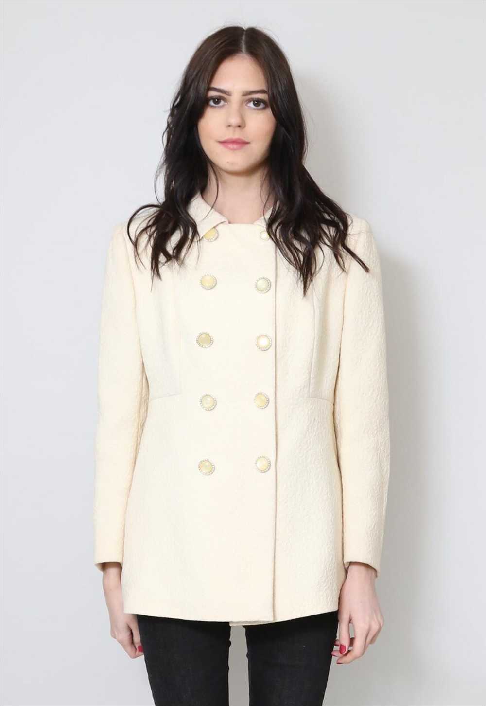 The Happening 70's Ladies Vintage Jacket Cream Wo… - image 3