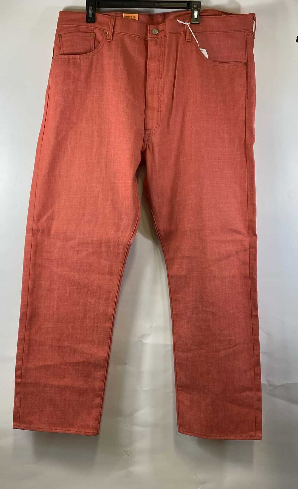 NWT Levi's 501 Mens Red Cotton Shrink To Fit Butt… - image 1