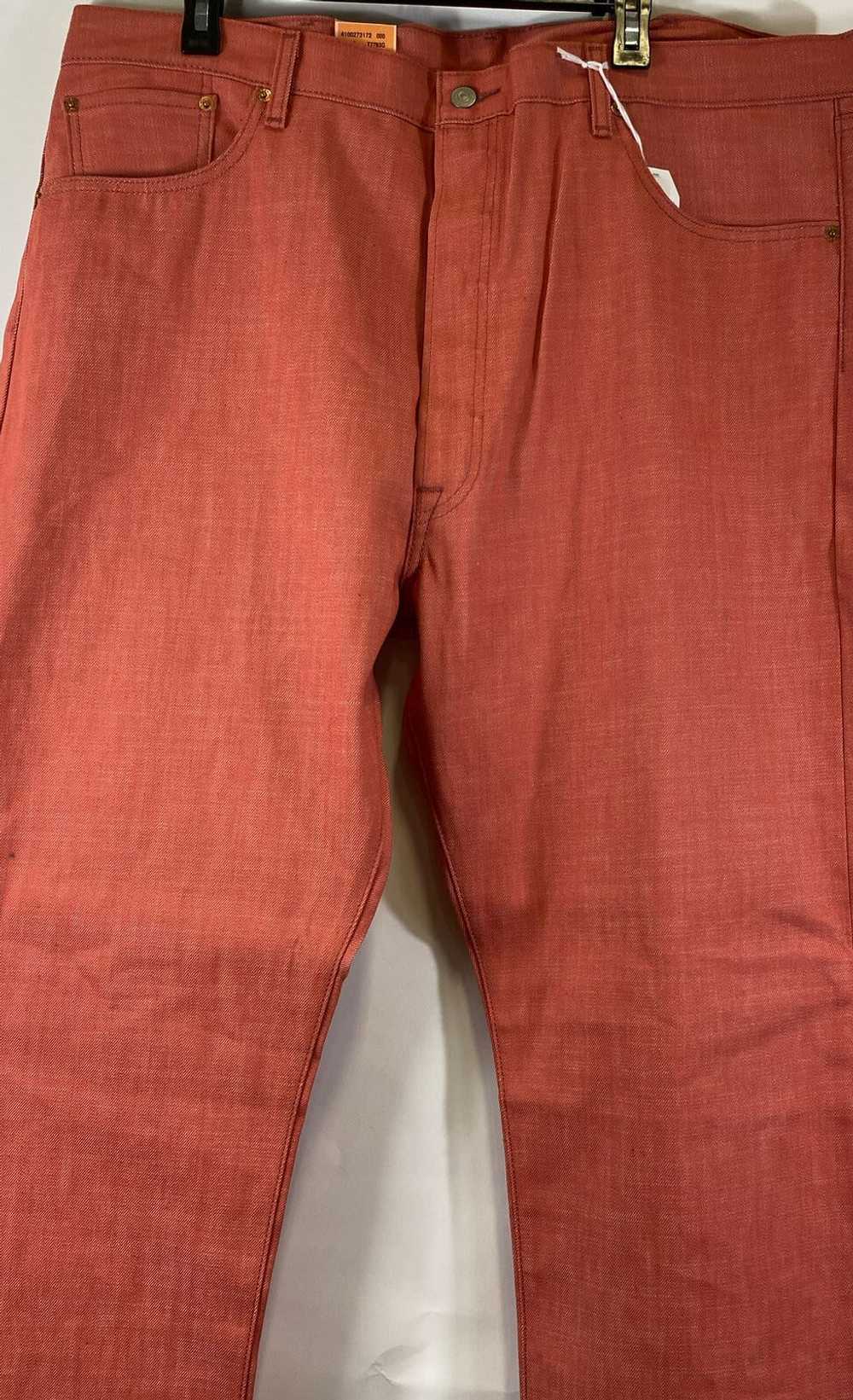 NWT Levi's 501 Mens Red Cotton Shrink To Fit Butt… - image 5