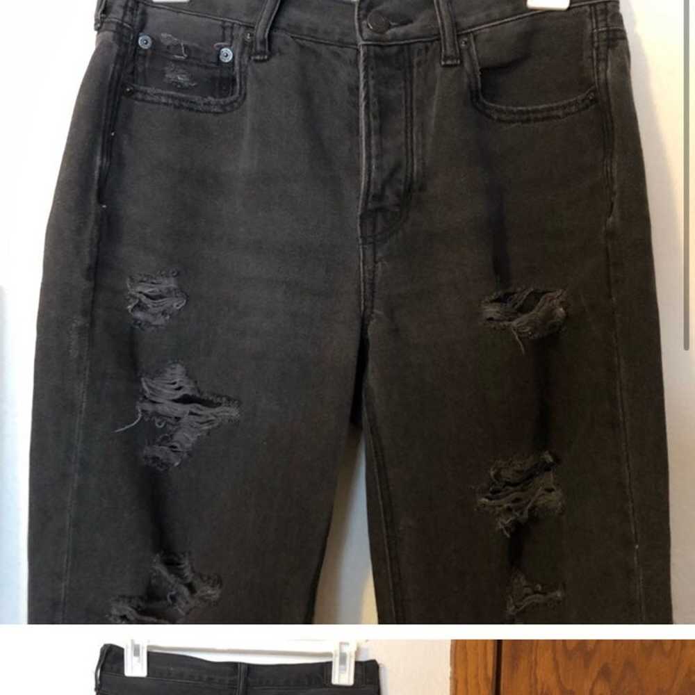 American eagle vintage black high rise distressed - image 2