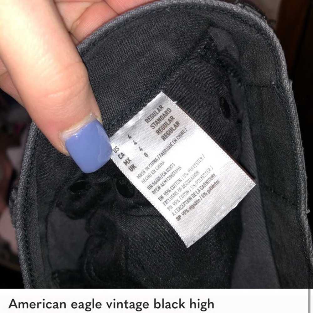 American eagle vintage black high rise distressed - image 6