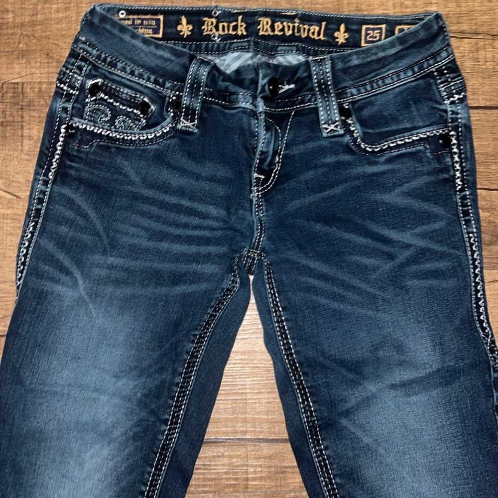 Rock revival bootcut western jeans - image 4