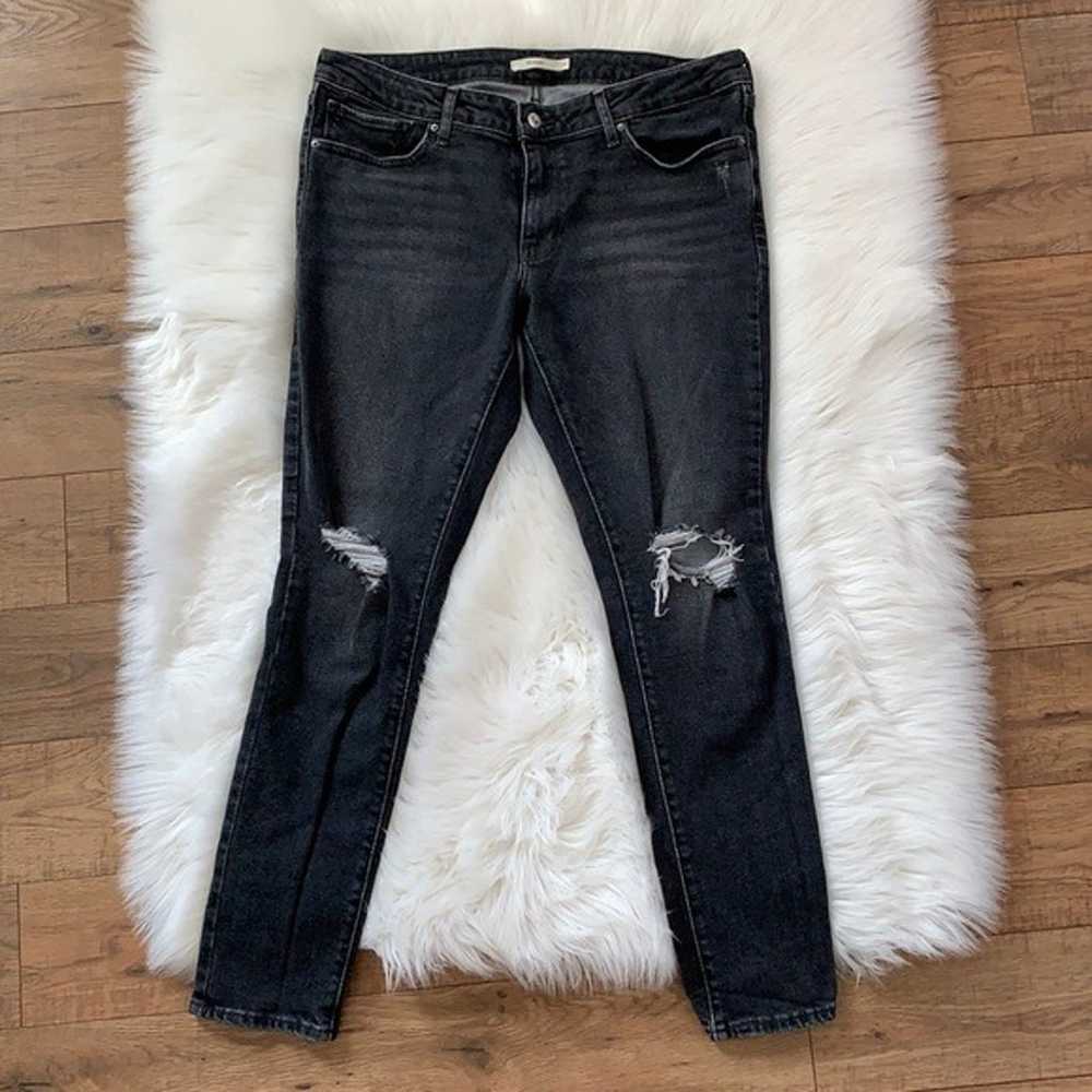 Levi's 711 Skinny Distressed Jeans - image 2