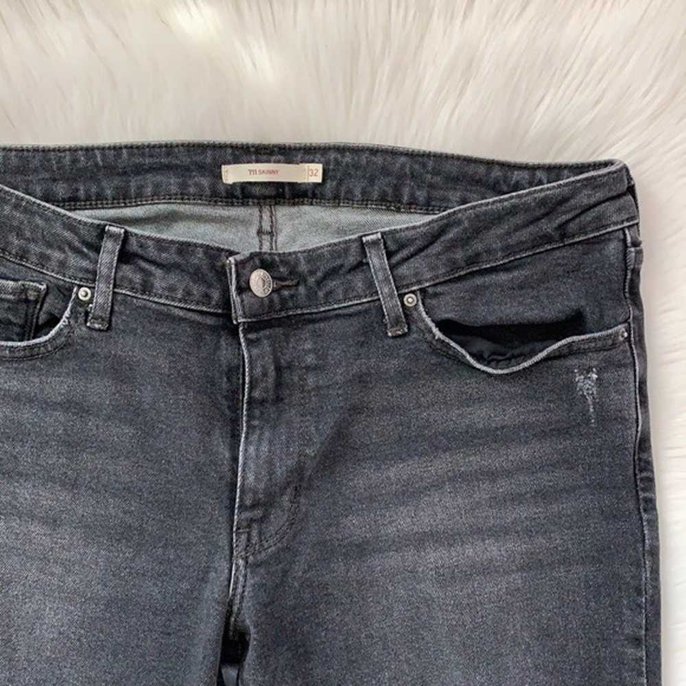 Levi's 711 Skinny Distressed Jeans - image 3