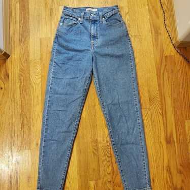 Levi's High Waisted Taper Denim Jeans 26