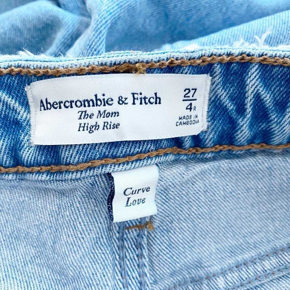 Abercrombie Curve Love High Rise Mom Jeans 27  Cu… - image 9