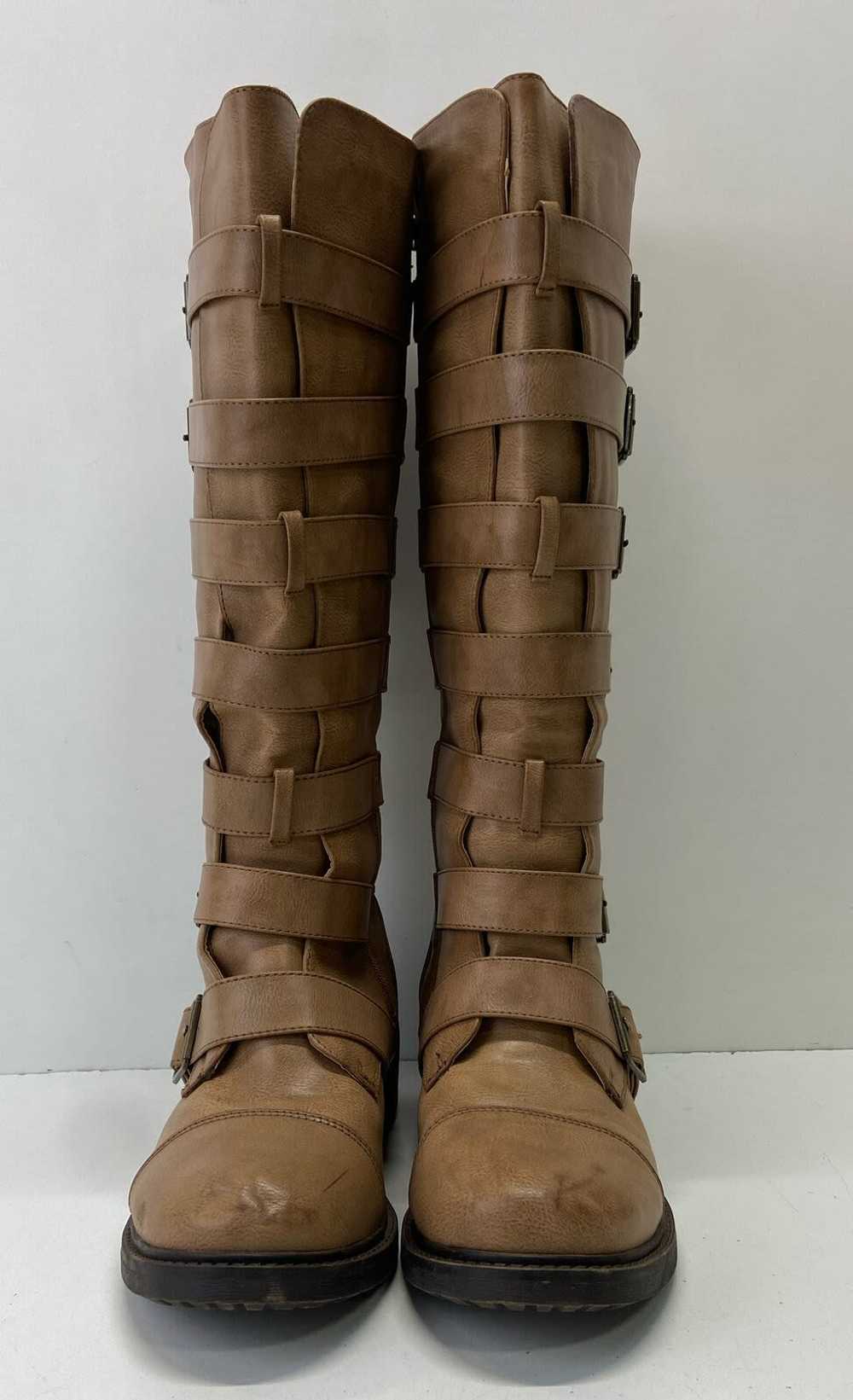 Torrid Buckle Knee High Boots Tan 8W - image 2