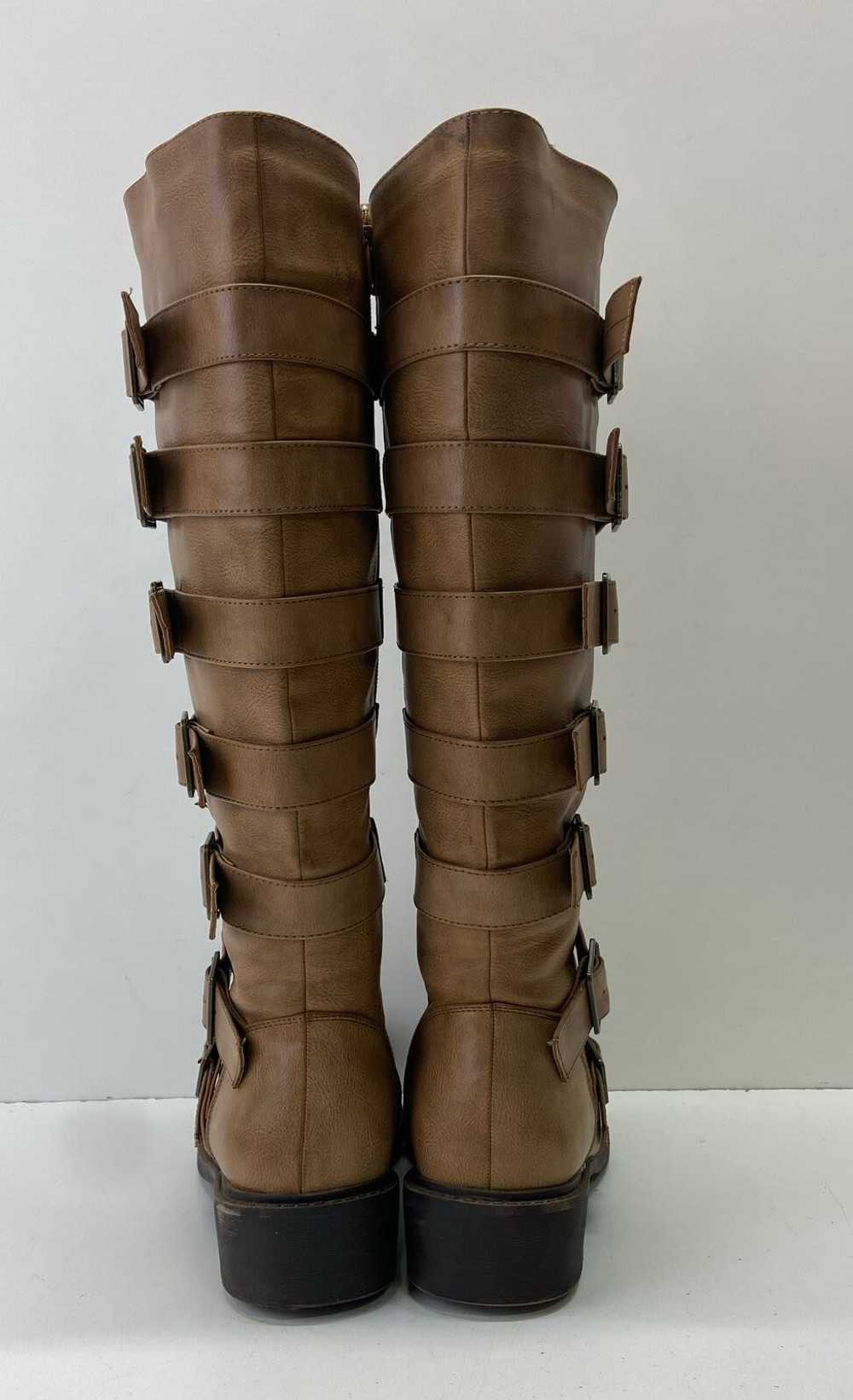 Torrid Buckle Knee High Boots Tan 8W - image 4