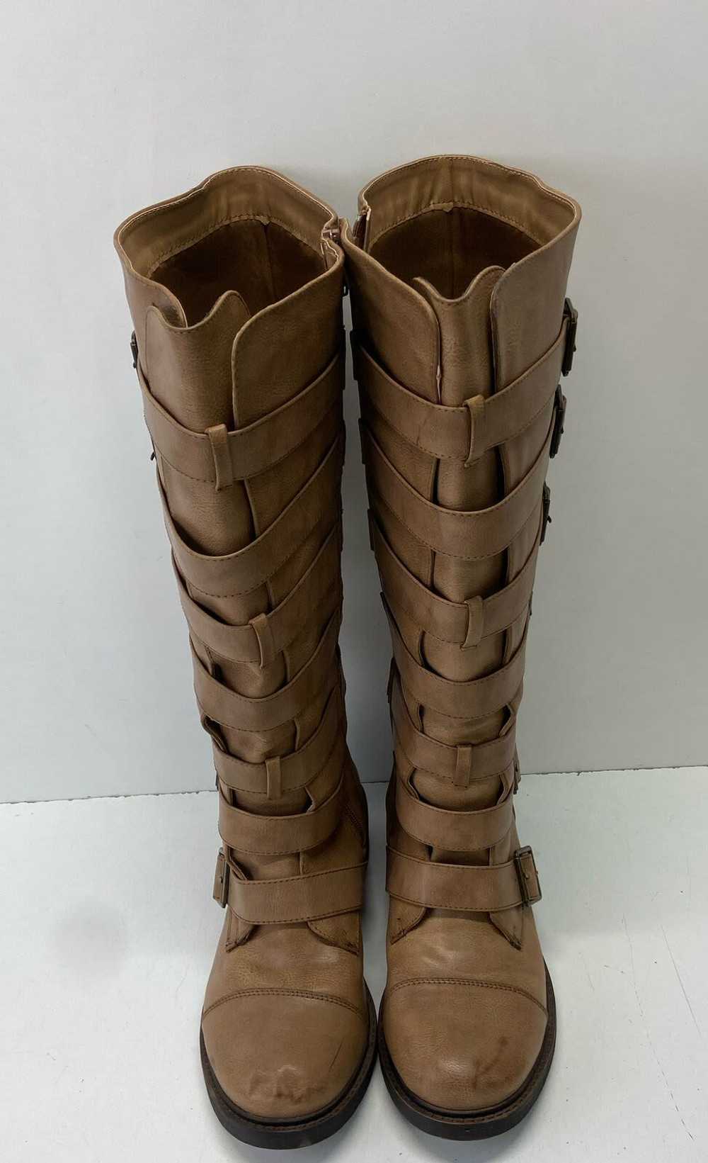 Torrid Buckle Knee High Boots Tan 8W - image 5