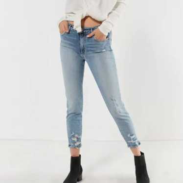 AGOLDE Sophie High-Rise Distressed Cropped Skinny… - image 1