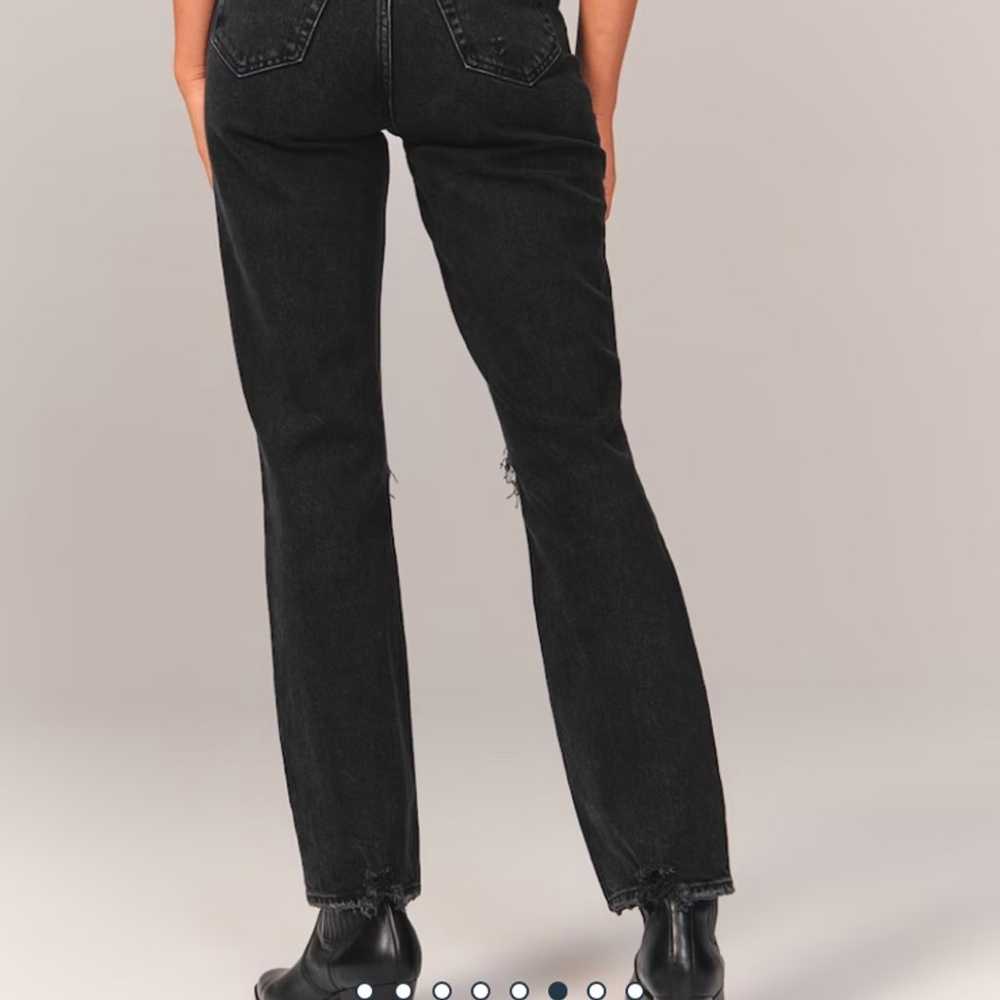 abercrombie 90s straight ultra high rise jeans - image 2