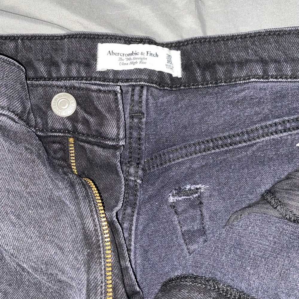 abercrombie 90s straight ultra high rise jeans - image 4