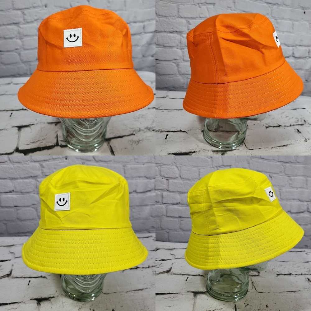 Logo 7 Colorful Bucket Hats Lot Of 4 Adult One-Si… - image 4