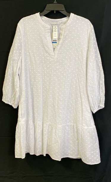 NWT Tommy Bahama Womens White Cotton Embroidered S