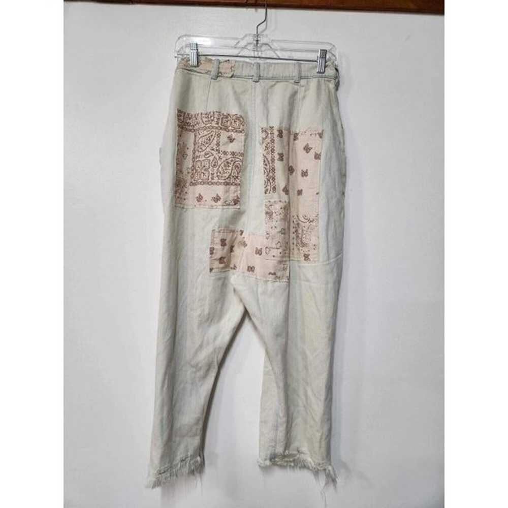 Free People North Star Patched Harem Jeans Size 26 - image 6