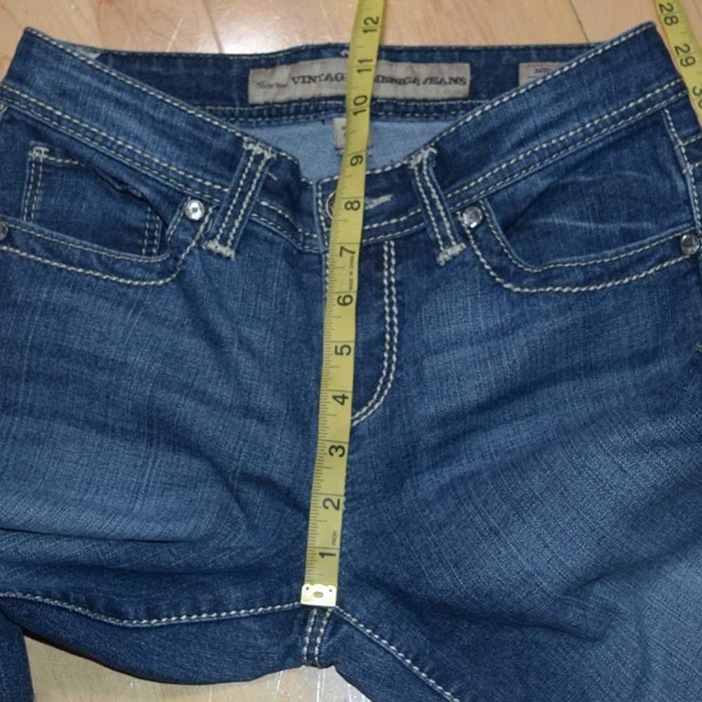 NINE WEST VINTAGE AMERICA JEANS Women's Sz 4 Mid … - image 6