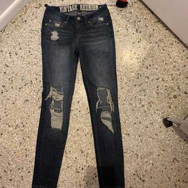 Vintage Reunion Distressed Rewash Jeans - image 1