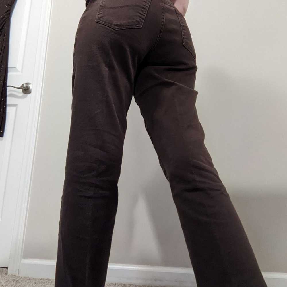 Vintage Lee chocolate brown relaxed fit mid-rise … - image 2