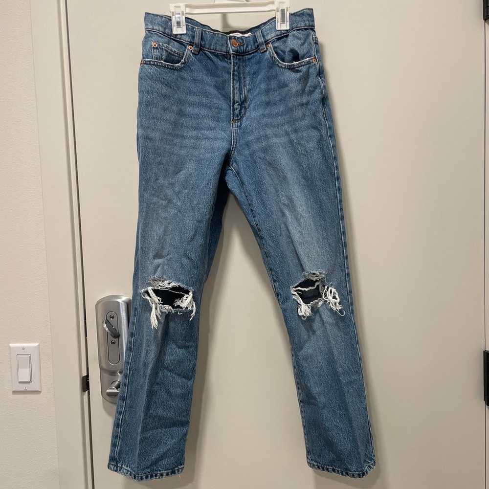 Garage Vintage Straight Denim Jeans - Size 7/28 - image 1